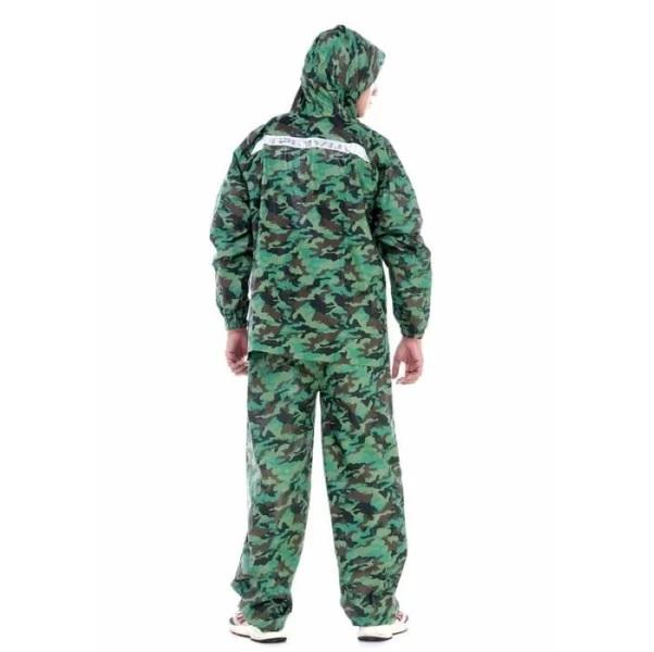Jas Hujan Setelan Dewasa Plevia Army Motif Loreng