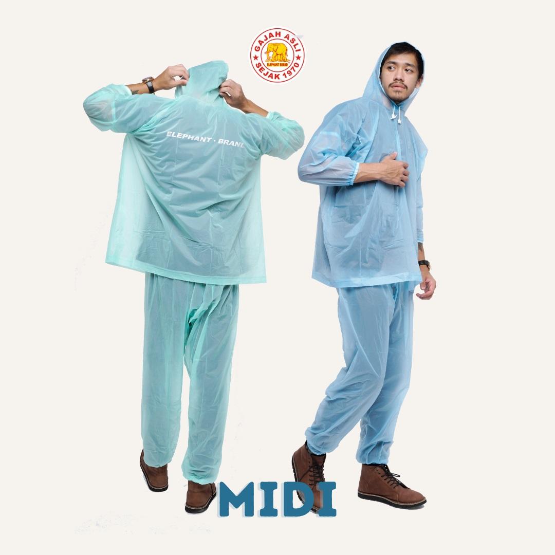 Jas Hujan Setelan Dewasa Elephant Brand Midi