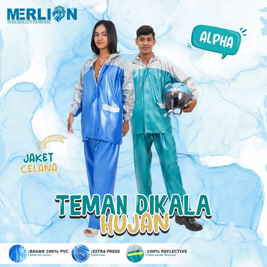 Jas Hujan Setelan Dewasa Merlion Alpha