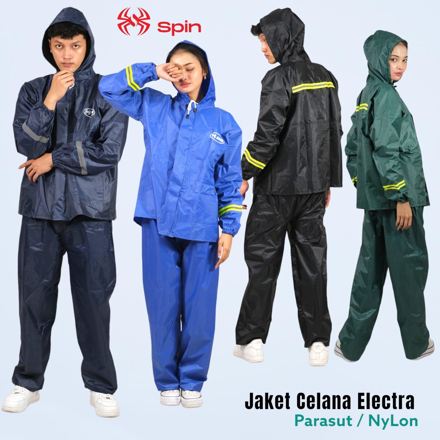 Jas Hujan Setelan Dewasa Spin Electra Parasut