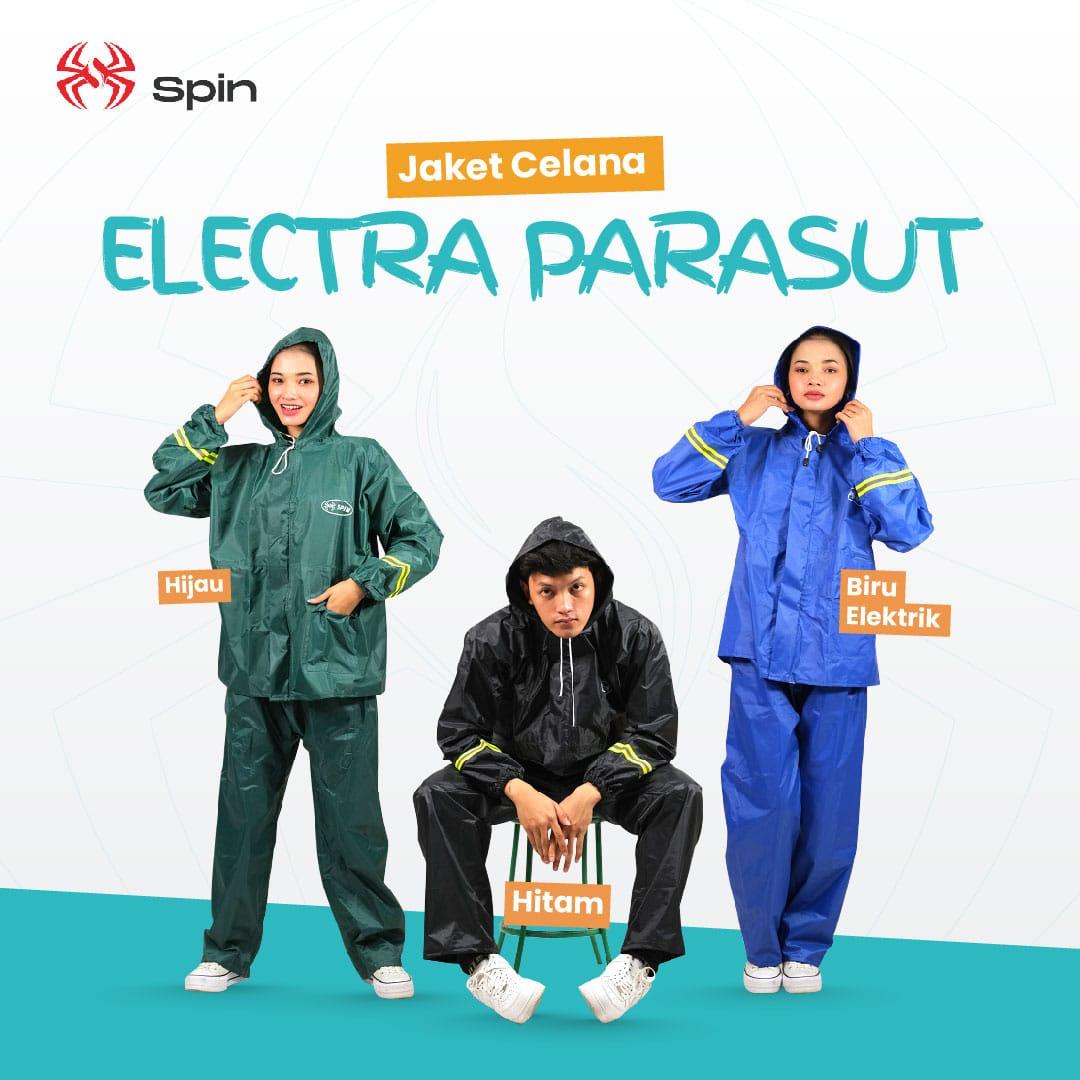 Jas Hujan Setelan Dewasa Spin Electra Parasut