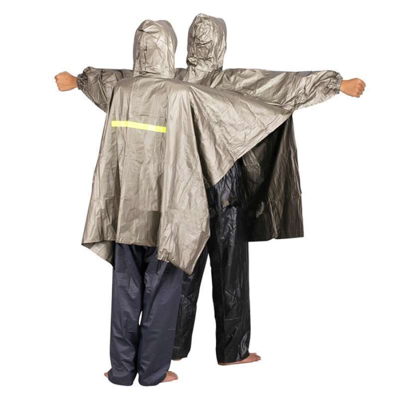 Jas Hujan Poncho Lengan 2 kepala 2 in 1 Dewasa Tiger Head Big Top Millenium