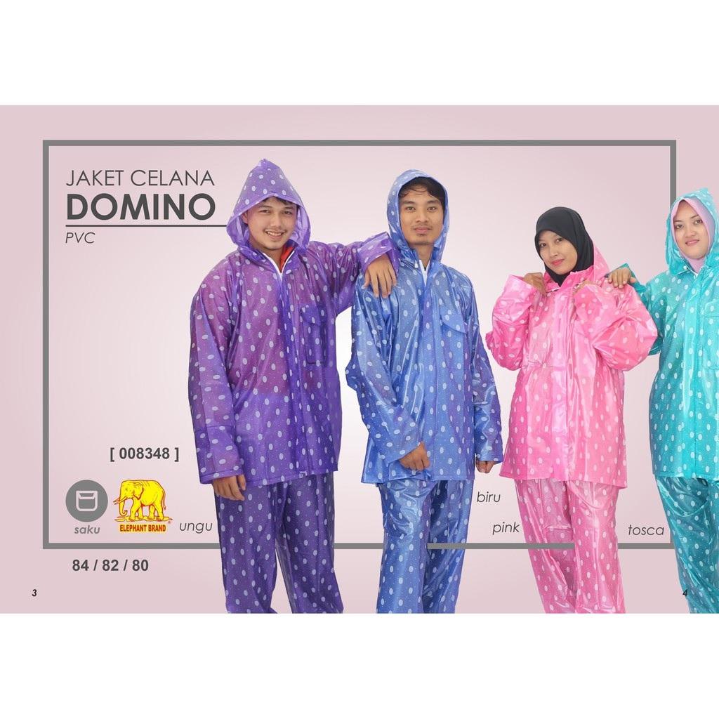 Jas Hujan Setelan Dewasa Elephant Brand Domino