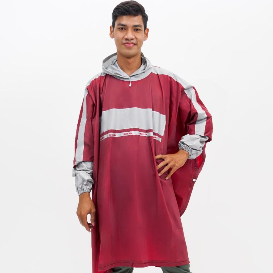 Jas Hujan Poncho Lengan Dewasa Merlion Atlas