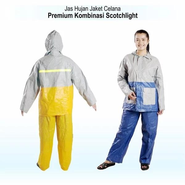 Jas Hujan Setelan Dewasa Indoplast Premium Kombinasi