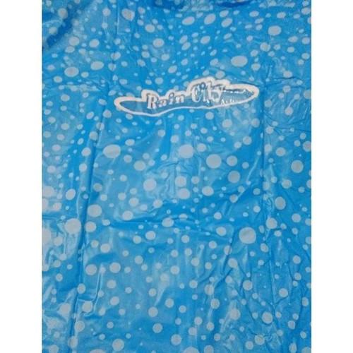 Jas Hujan Setelan Dewasa Raincity Boba Motif Polkadot