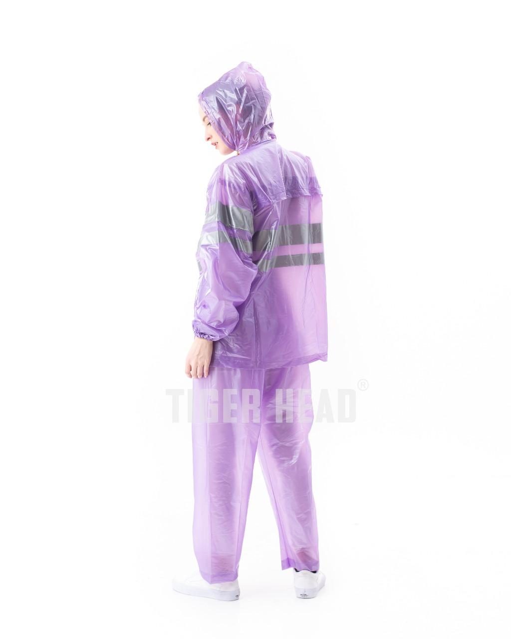 Jas Hujan Setelan Dewasa Tiger Head Exclusive Wanita