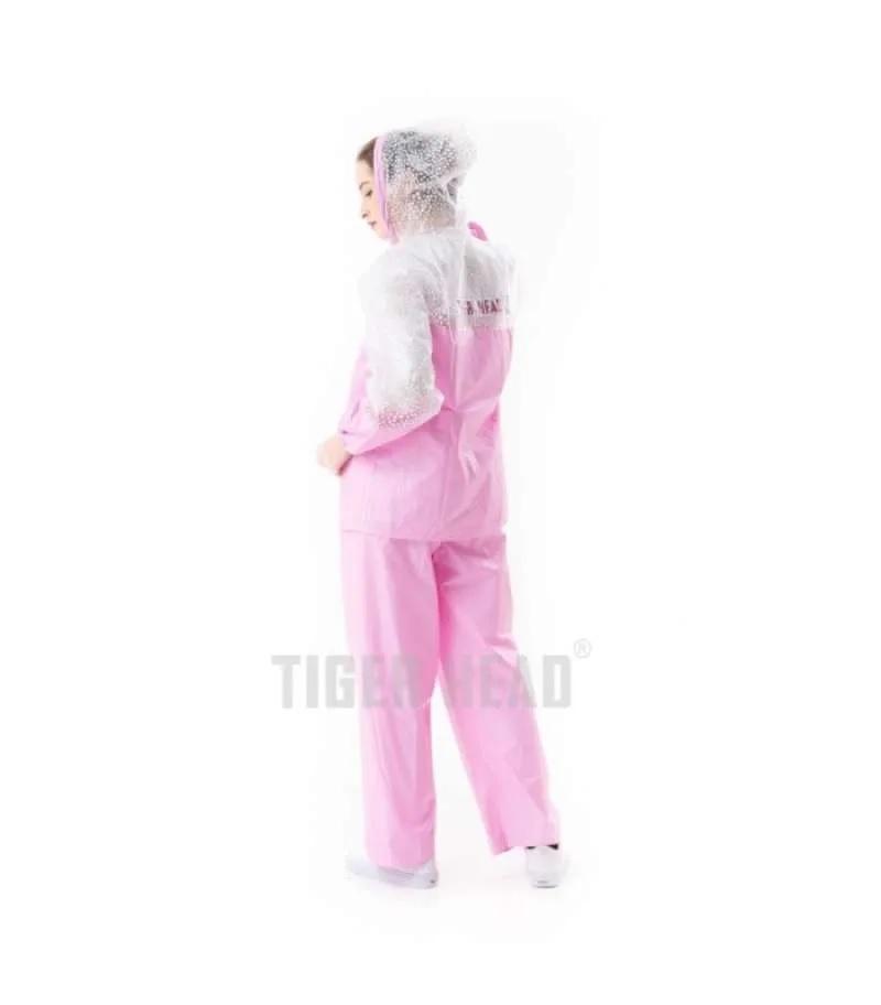 Jas Hujan Setelan Dewasa Tiger Head Gemini Motif Polkadot Kombinasi