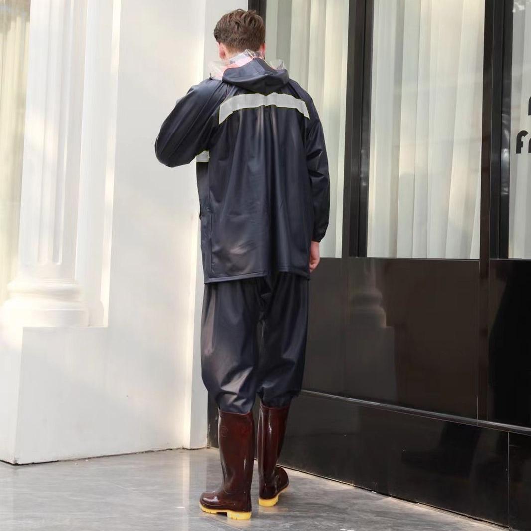 Jas Hujan Setelan Dewasa Ninja Konoha Bahan Karet 2 Lapis