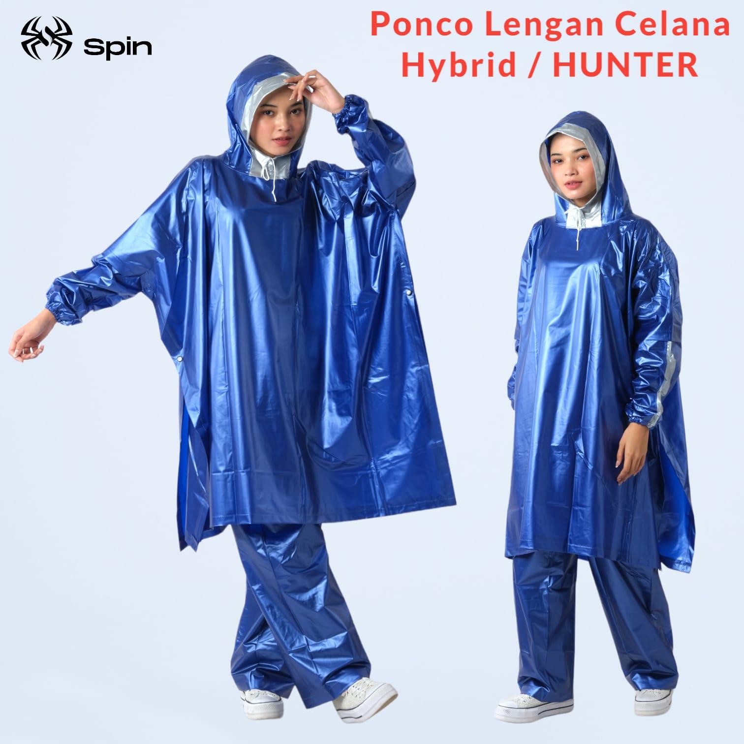Jas Hujan Poncho Lengan Celana Dewasa Spin Hunter
