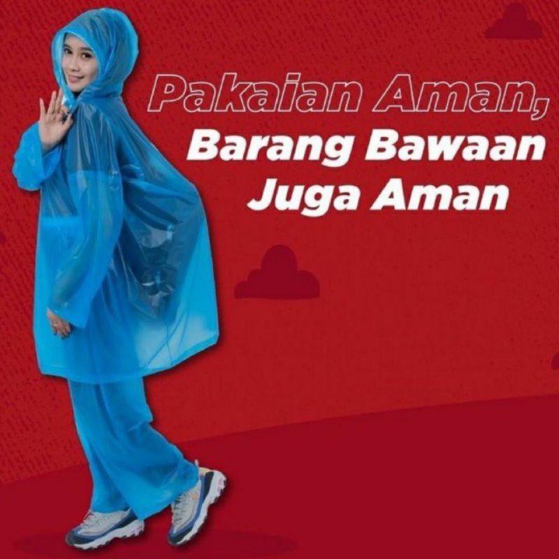 Jas Hujan Poncho Lengan Celana Dewasa Ibex Tik Tok