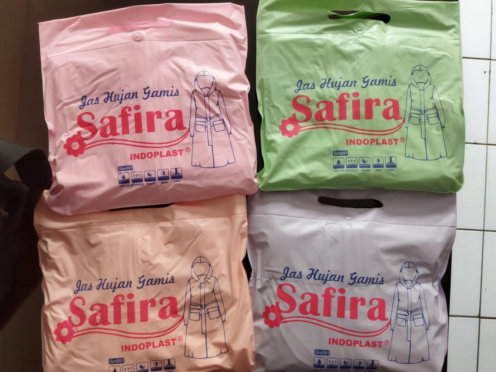 Jas Hujan Gamis Terusan Dewasa Indoplast Safira