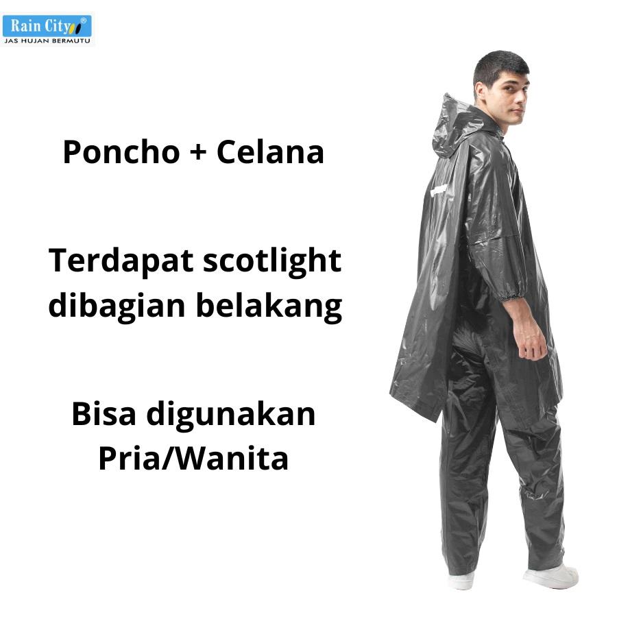Jas Hujan Poncho Lengan Celana Dewasa Ralen Star Leo