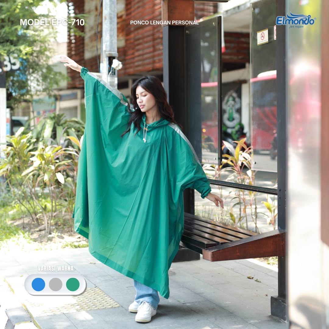 Jas Hujan Poncho Lengan Dewasa Elmondo Personal 710