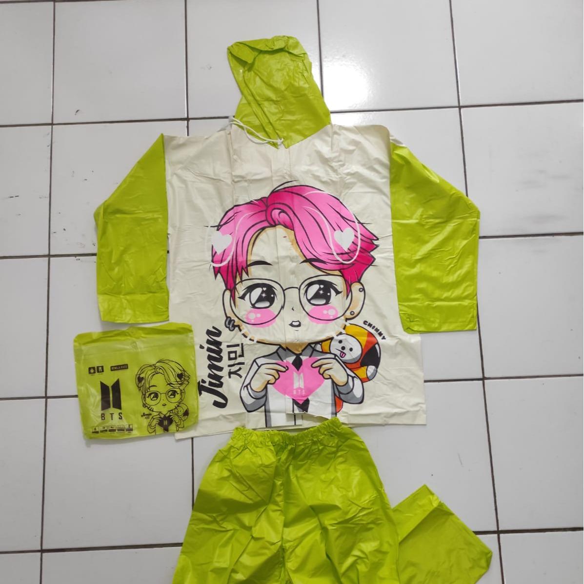 Jas Hujan Setelan Anak Remaja Indoplast BTS
