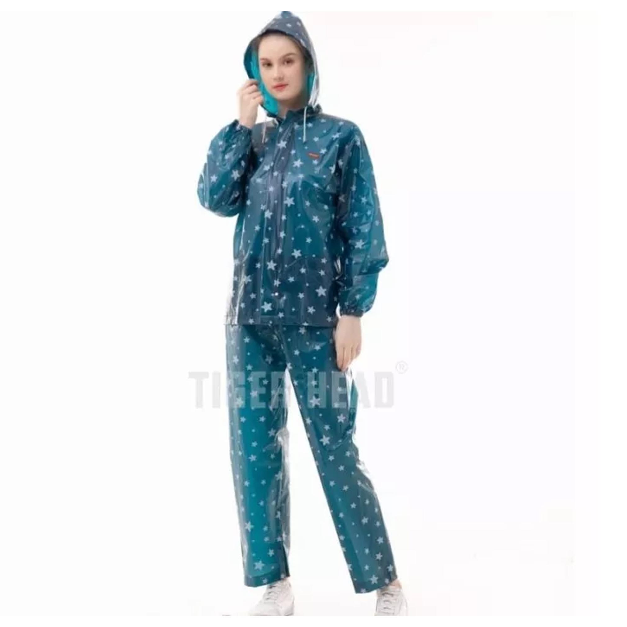 Jas Hujan Setelan Dewasa Tiger Head Jetstar Motif Bintang