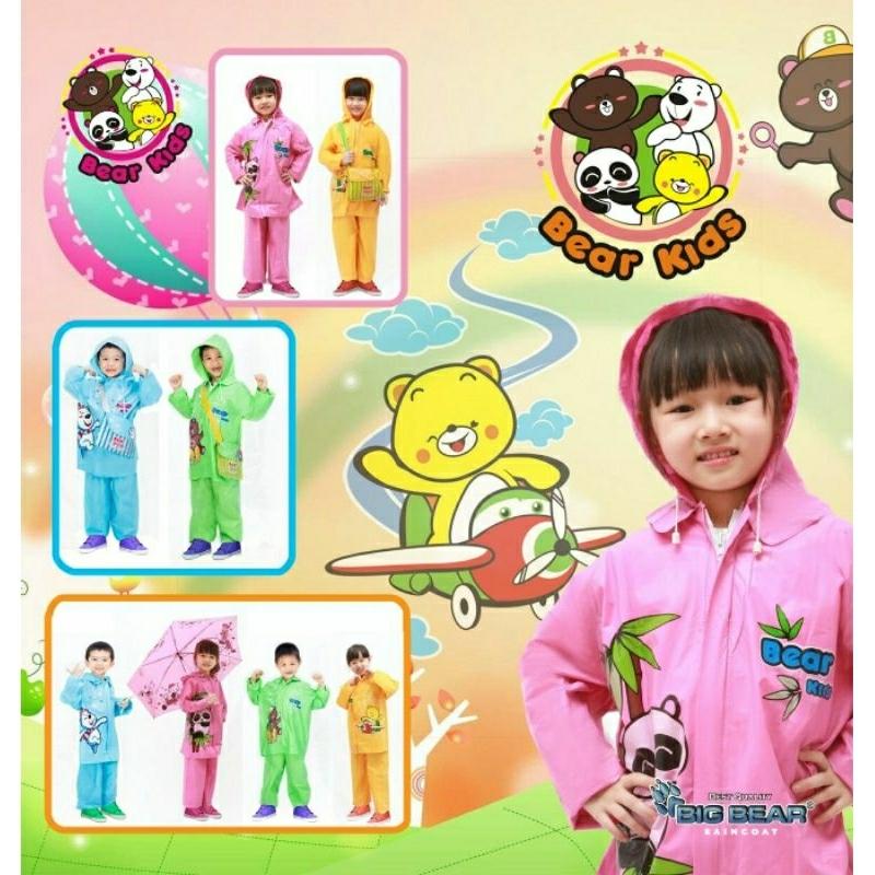 Jas Hujan Setelan Anak Big Bear Kids