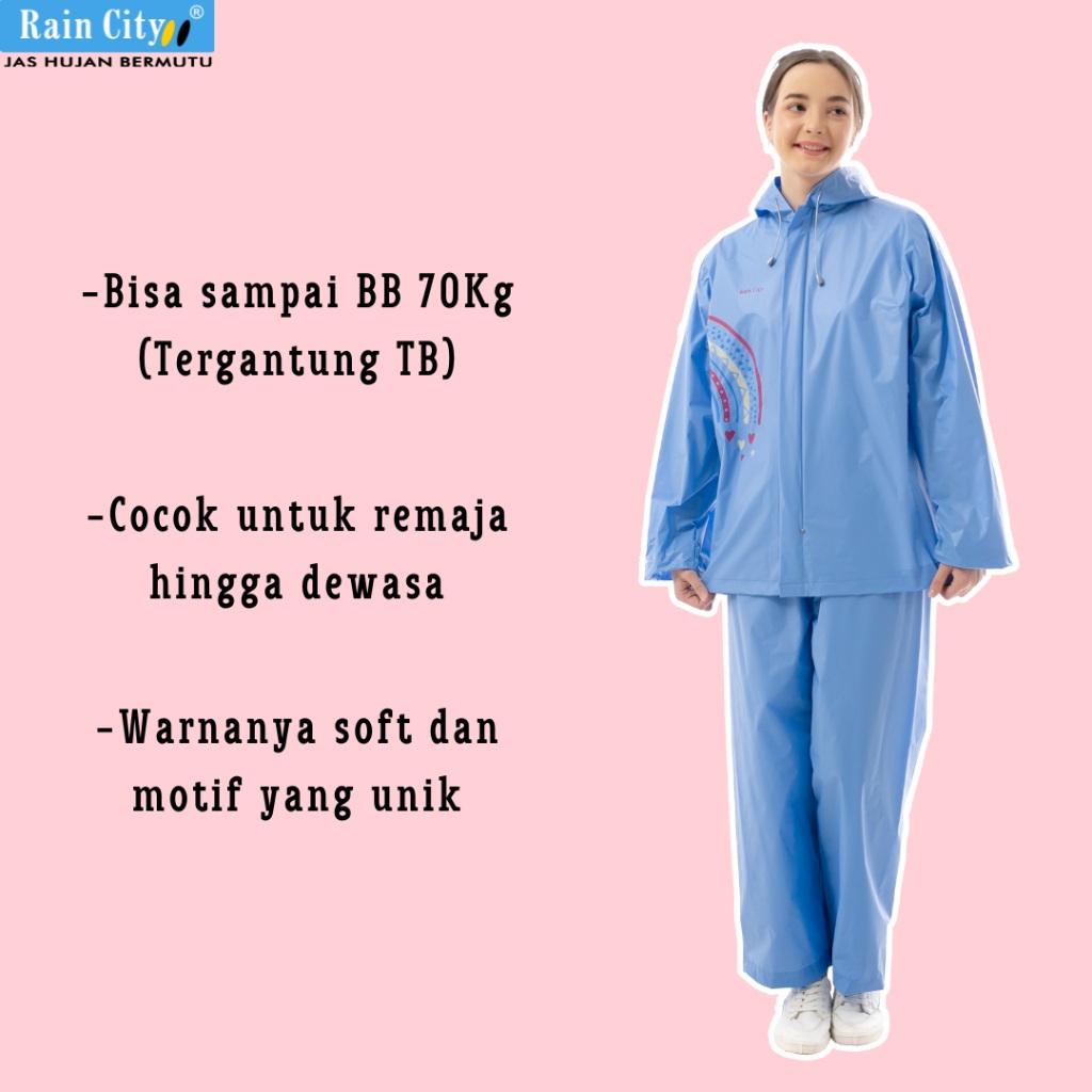 Jas Hujan Setelan Dewasa Raincity Rainbow