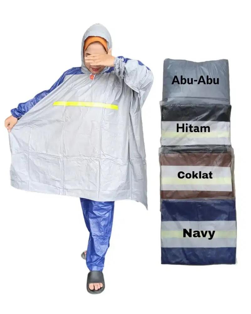 Jas Hujan Poncho Lengan Celana Dewasa Indoplast Getz