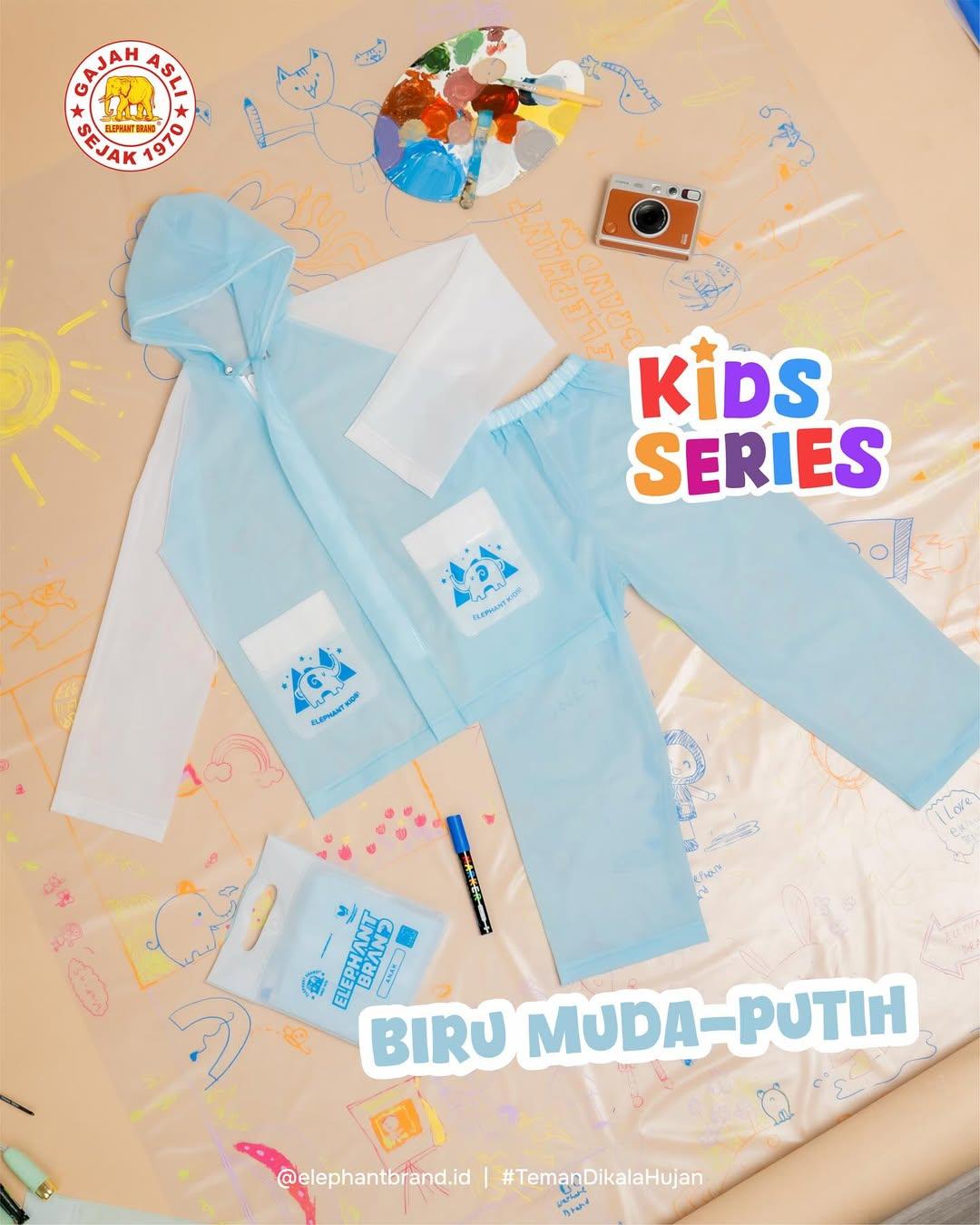 Jas Hujan Setelan Anak Elephant Brand Gajah Kids