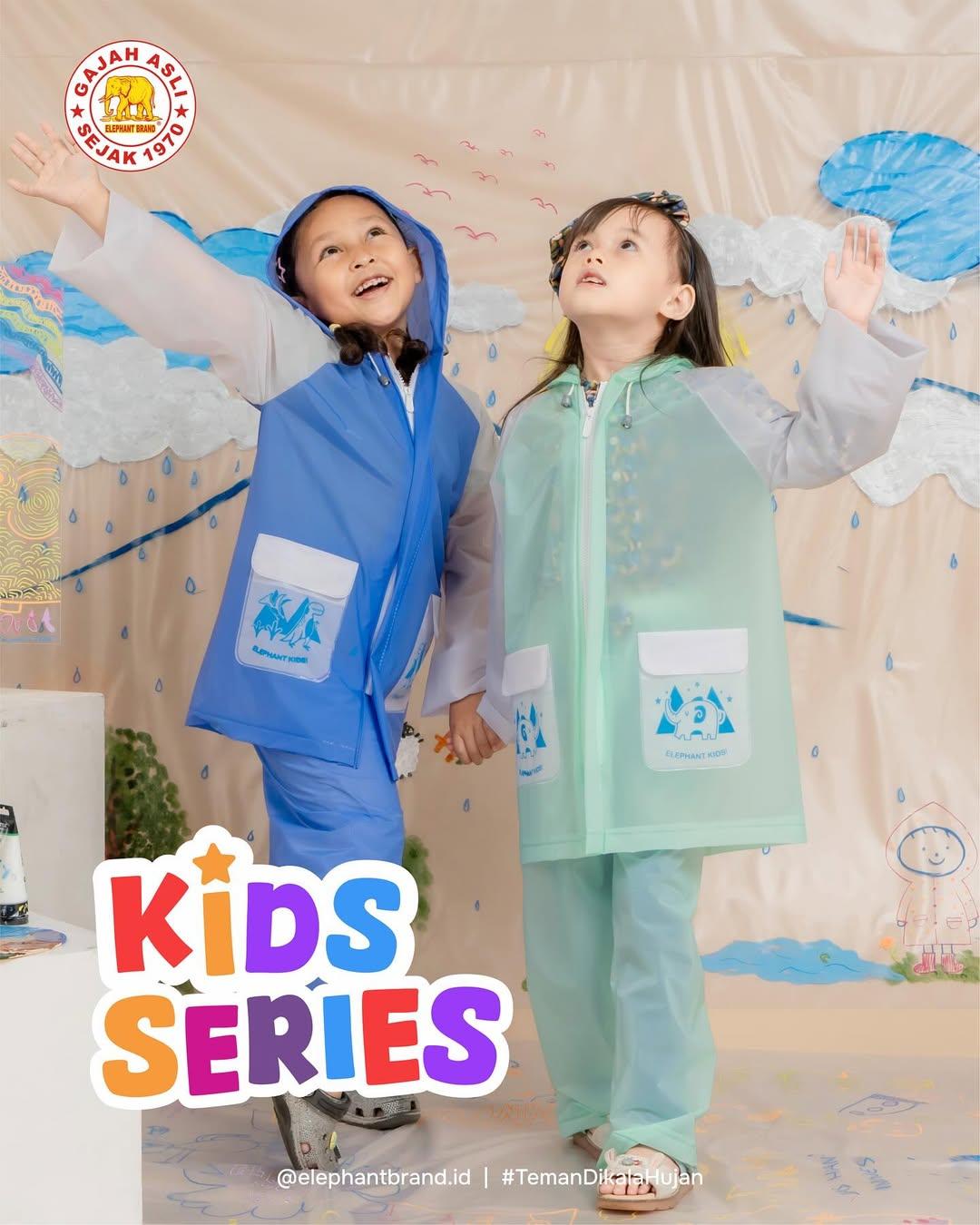 Jas Hujan Setelan Anak Elephant Brand Gajah Kids