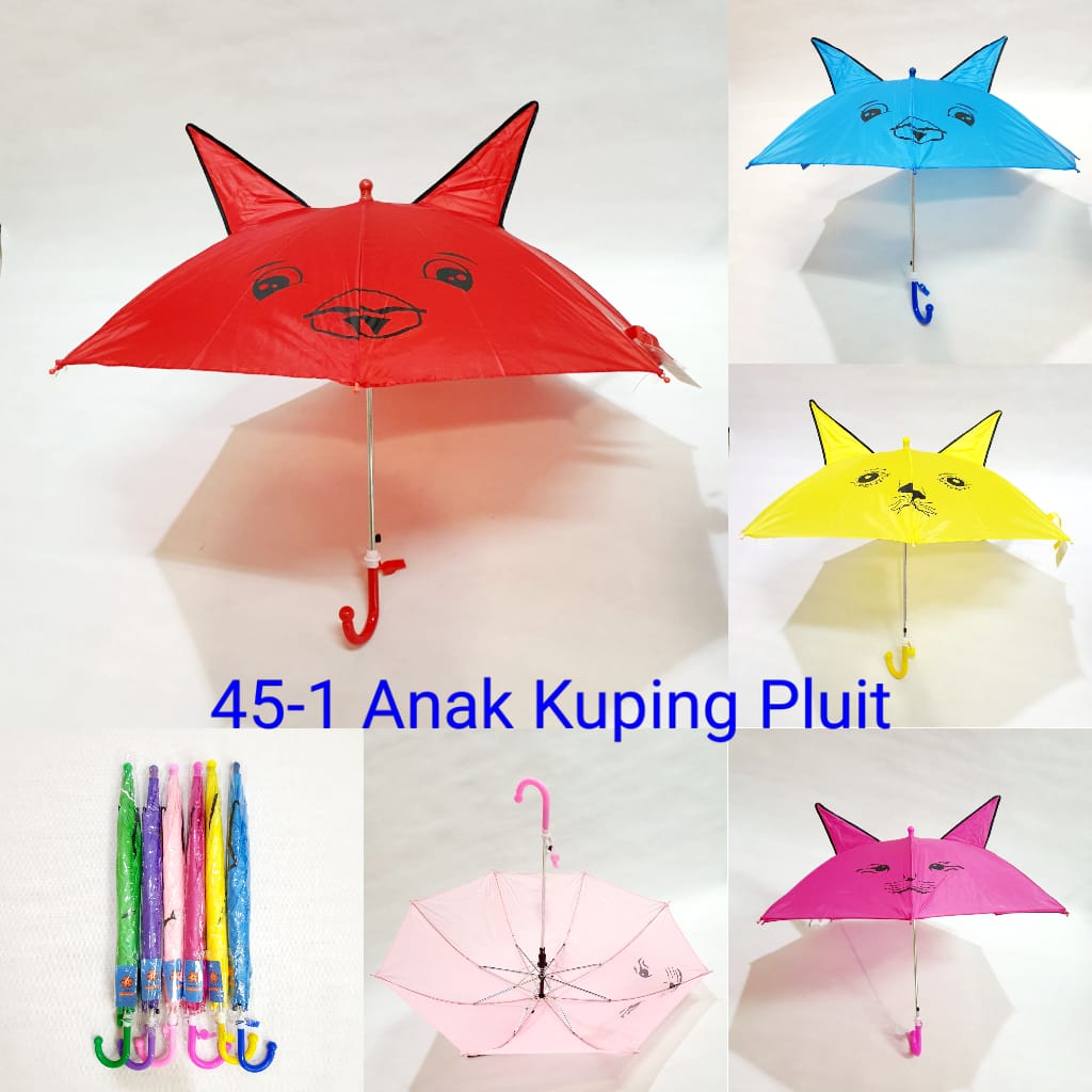 Payung Tongkat Anak Sakura 8 Jari 45-1 Kuping Pluit
