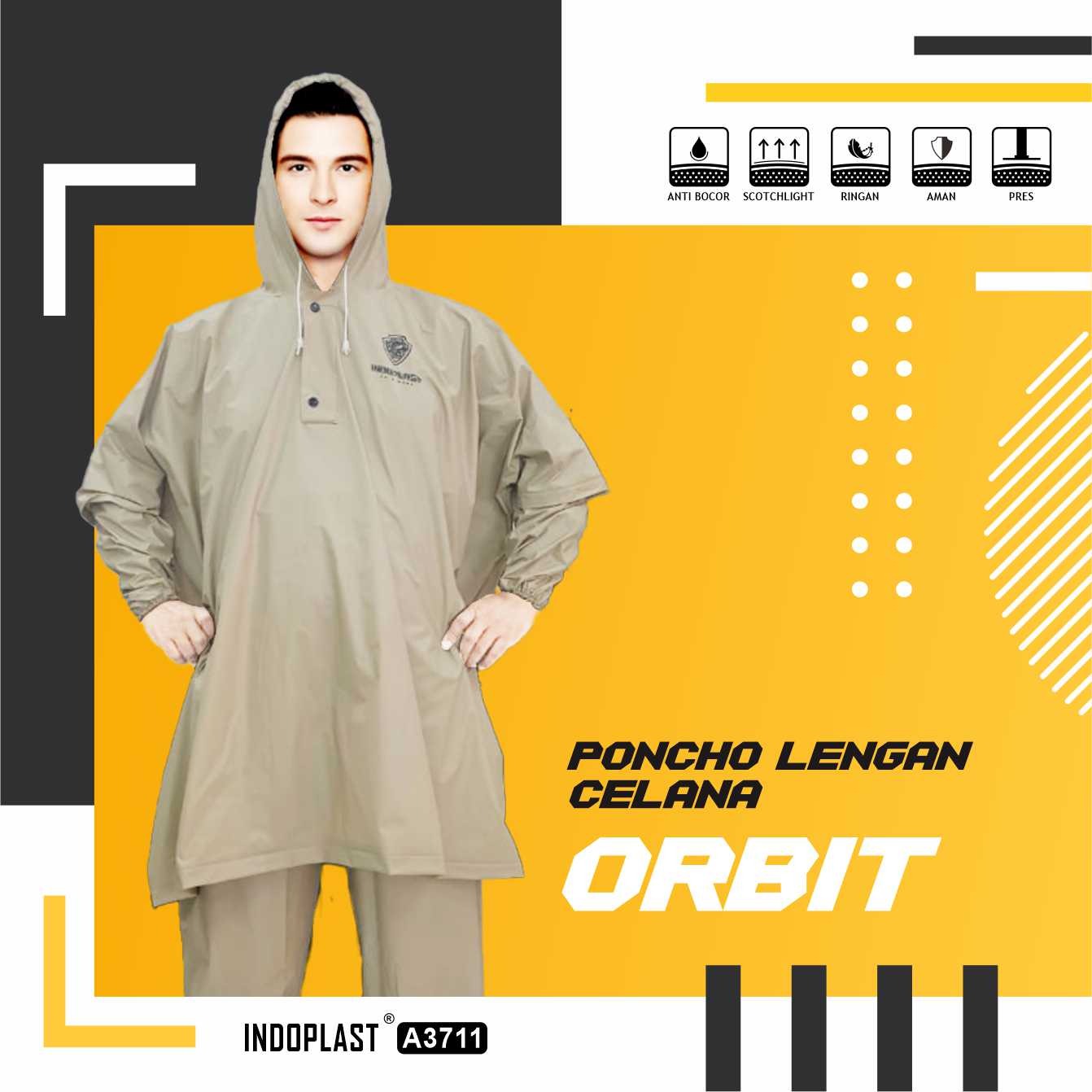 Jas Hujan Poncho Lengan Celana Dewasa Indoplast Orbit
