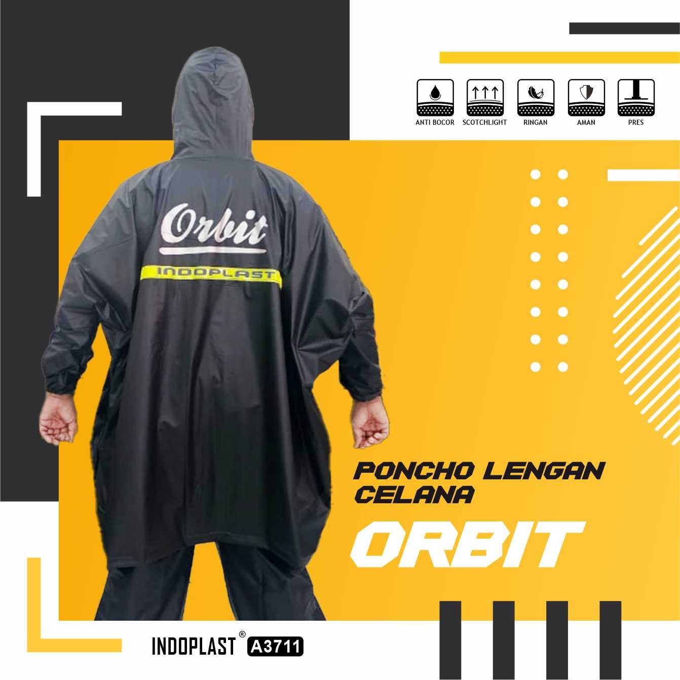 Jas Hujan Poncho Lengan Celana Dewasa Indoplast Orbit