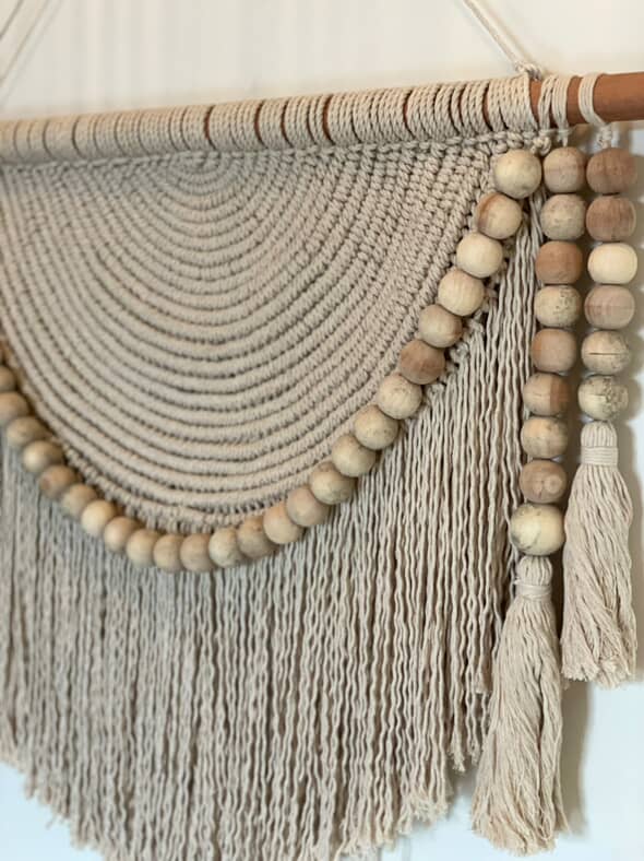 Macrame Wall Tapestry – Handmade Boho Wall Hanging Decor (30x22 inch)