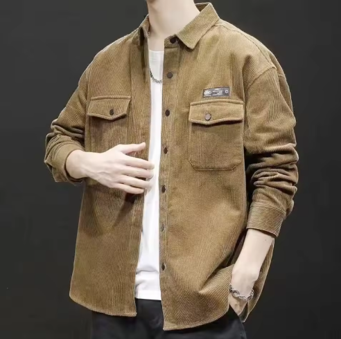 Corduroy Button-Up Shirt