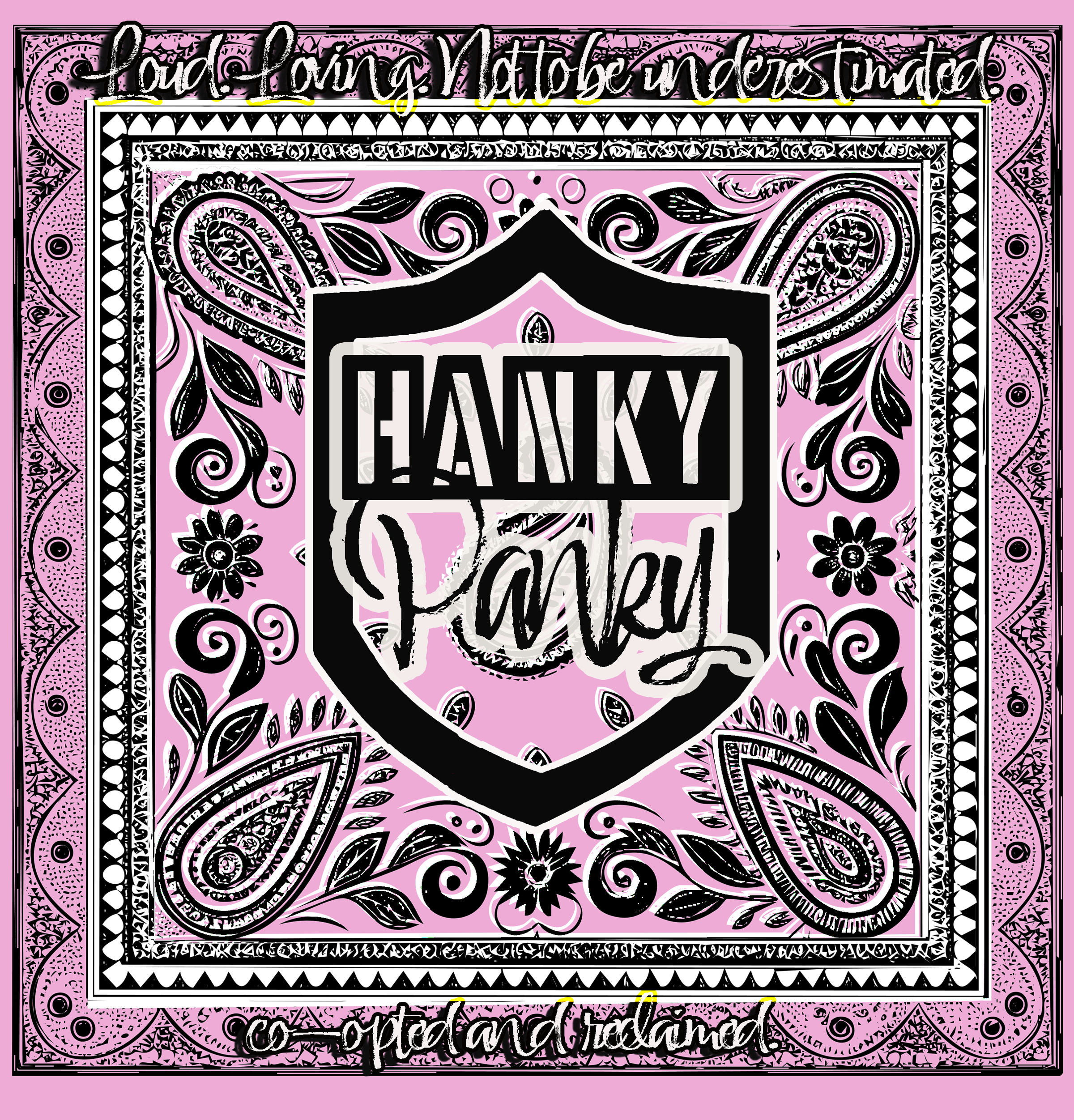 HANKY PANKY – Pink Bandana Canvas High-Tops 