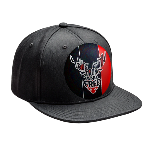 True North Strong and Free Snapback Cap