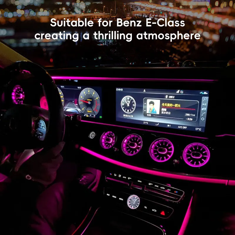 Auto Mercedes Benz E-class W213 Lighting System Ambient Light Kit Car LED Styling Car Interior Ambient Lights for 