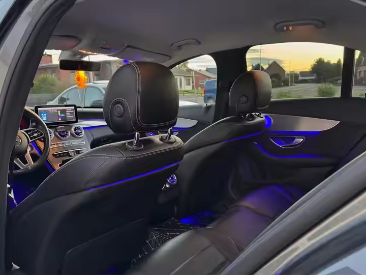 64 Colors Car Atmosphere Light Ambient Light Turbine Air Vent for Mercedes Benz GLC C Class W205/X253