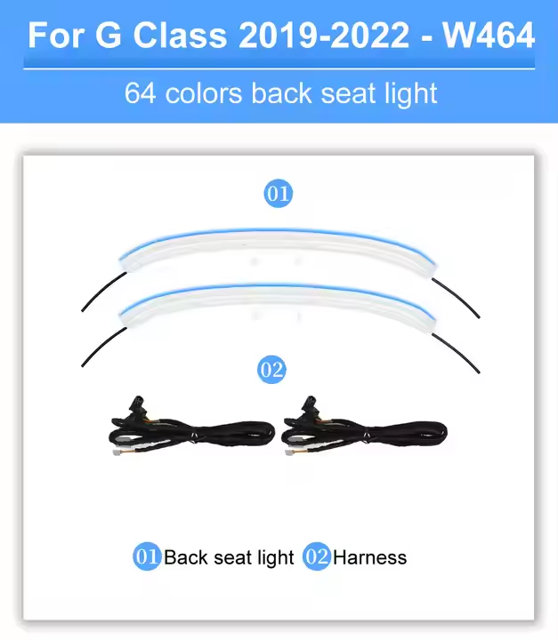 Interior ambient light 8/64 colors for Mercedes-Benz G-Class W464 W463