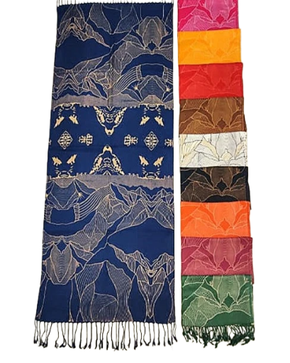 Moss Crape Shawl / Stole / Hijab / scarf / Dupatta