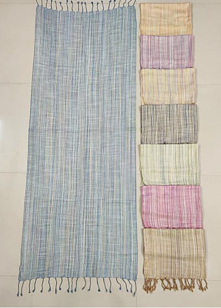 Viscose Multi Strip Scarf / Stole / Hijab / Dupatta