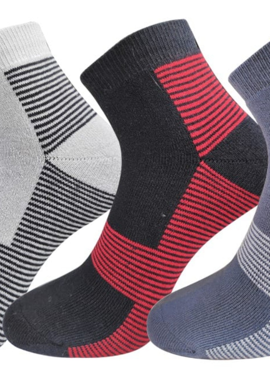 Striped Ankle Socks cotton