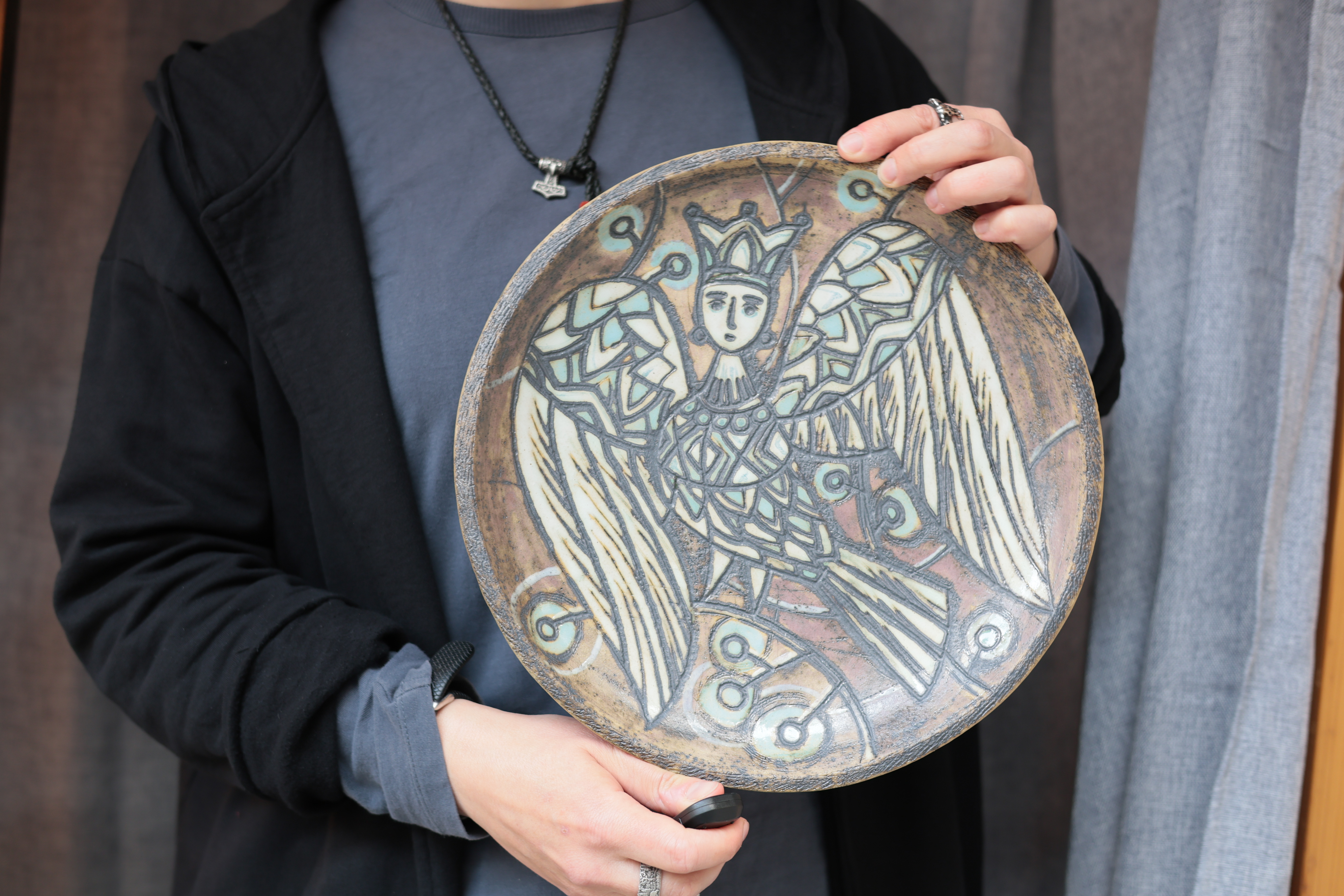 Decorative wall plate - Sirin