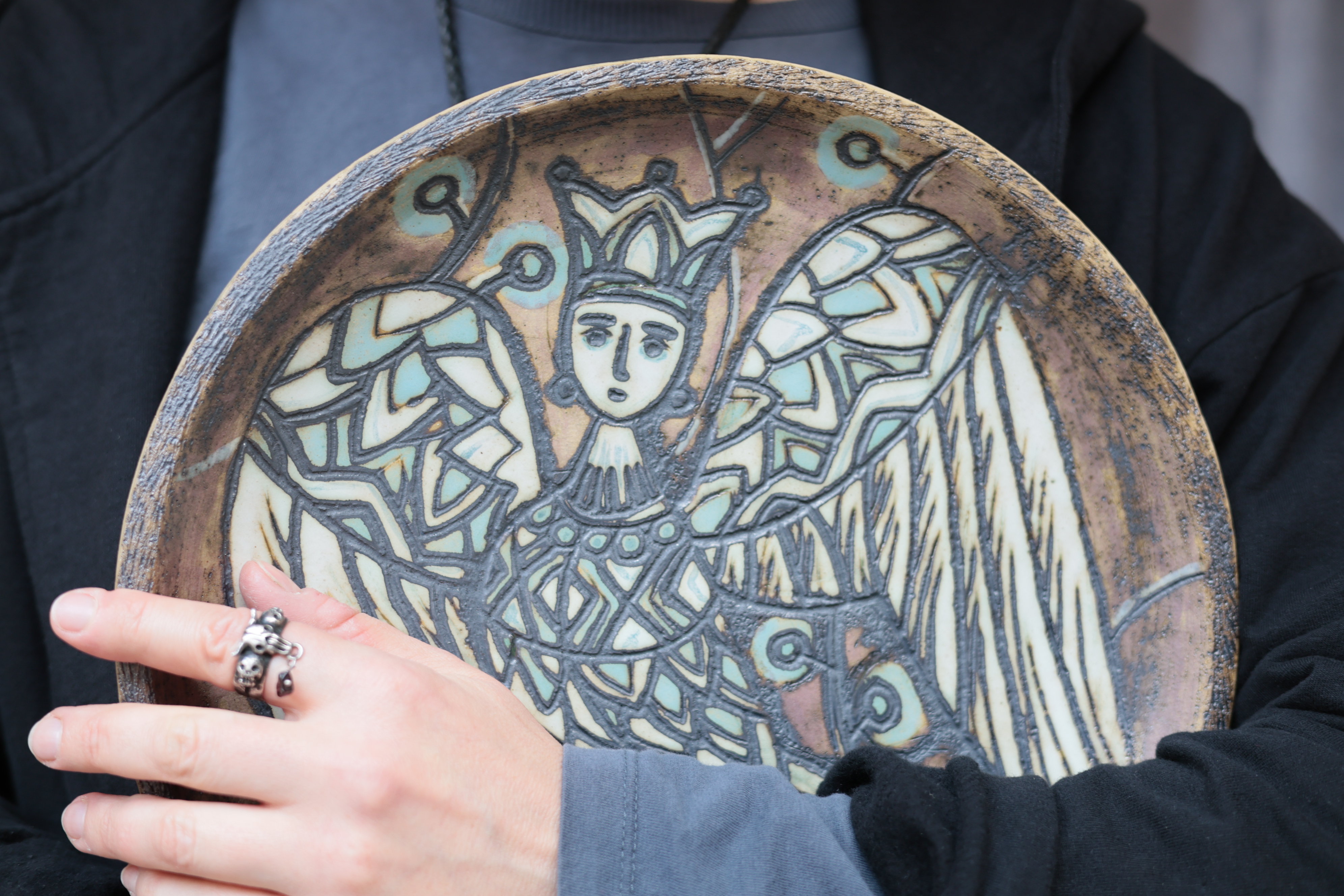 Decorative wall plate - Sirin