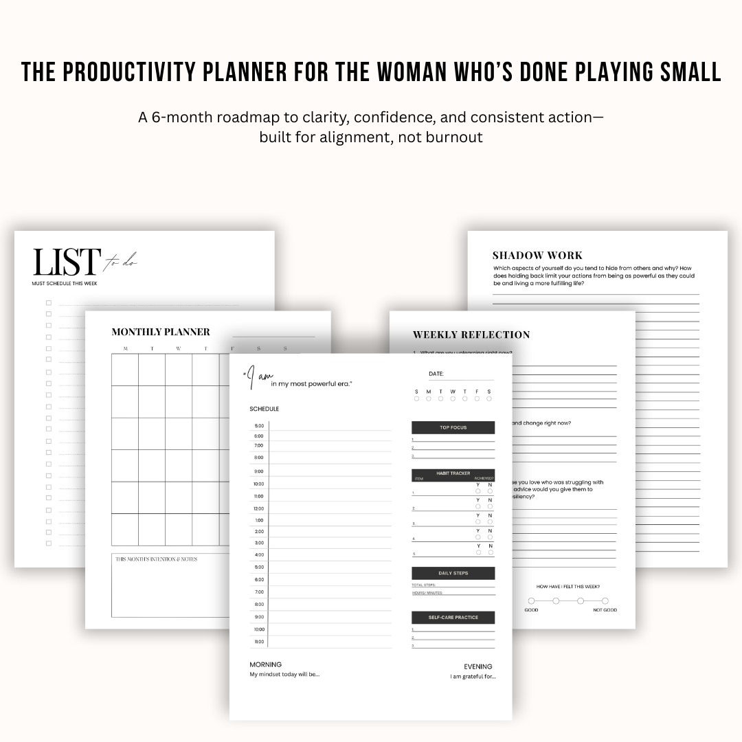 The Productivity Planner For A Season of Power & Clarity