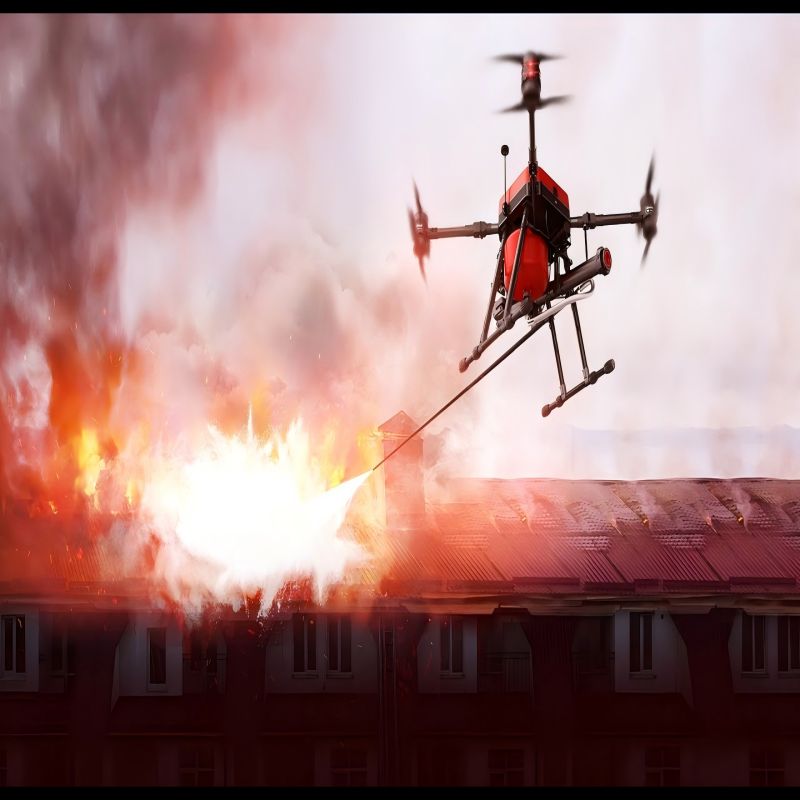 BLXF60-Curban firefighting aerial hose-pulling firefighting drones