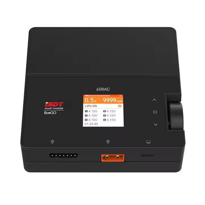 Esther ISDT 608AC 8A High Power Removable Power Lithium Battery Charger 200W Balance Charger Plastic LiPo Material Charging