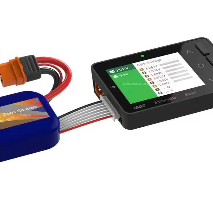 ISDT Ester BG-8S 1S-8S Intelligent Electric Display Measuring Instrument with UAV Accessories Lithium Battery