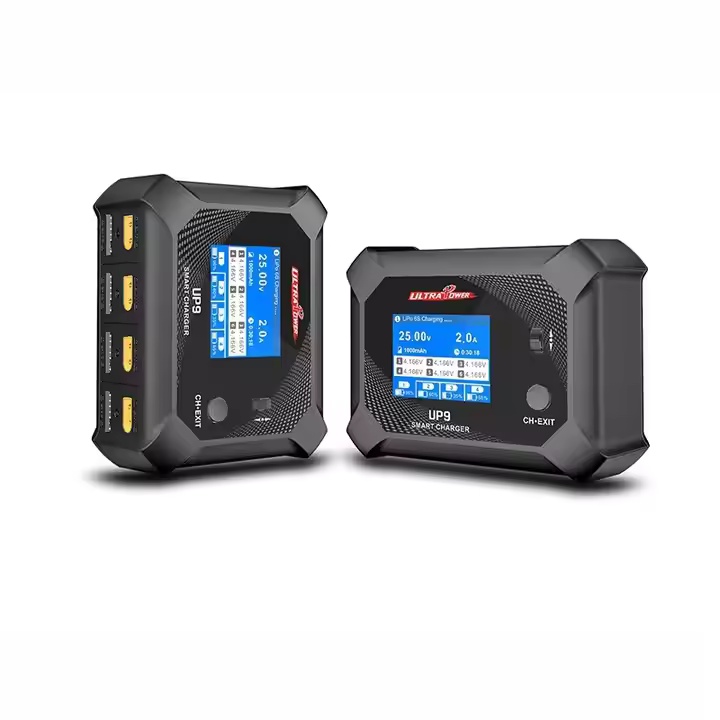 Super power up 9 100W four channel aircraft lithium battery charger new model made of plastic fat material