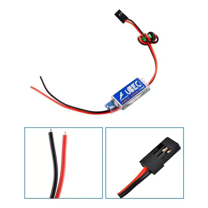 UBEC 3A 5V/6v adjustable fully shielded anti-interference BEC module 2-6S step-down for remote control drone switching power supply