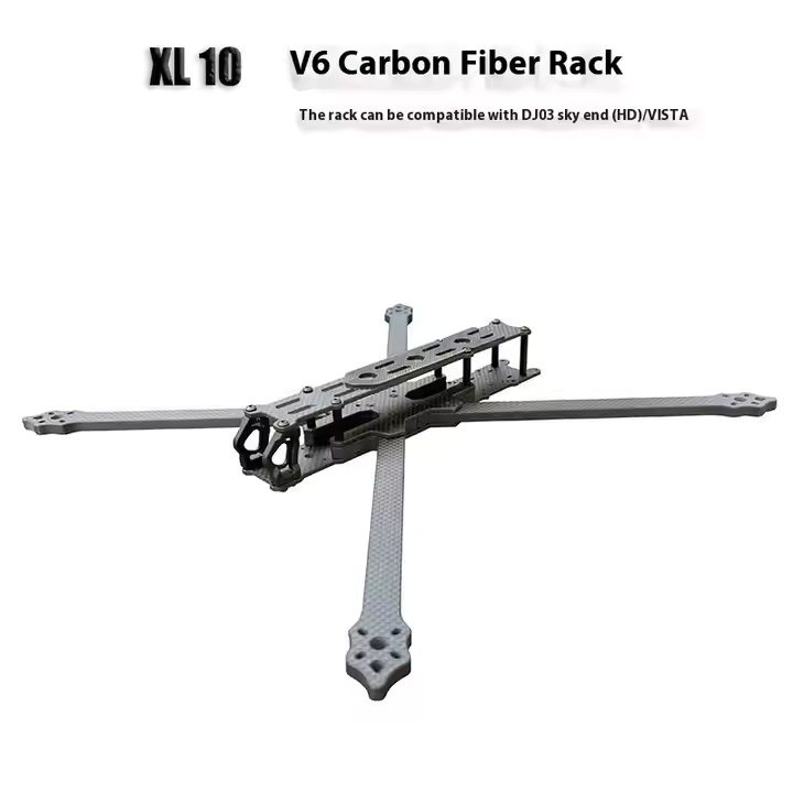 V6 10 13 15 inch Carbon FPV Drone Frame Compatible with DJI O3 VISTA Digital Image Transmission Remote Battery Arm