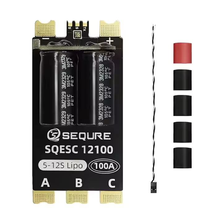SEQURE ESC 12100 Brushless Electric Speed ​​Controller 5-12S 100A ESC BLHeli_32 | AM32 for FPV Racing Drone Boat RC Car