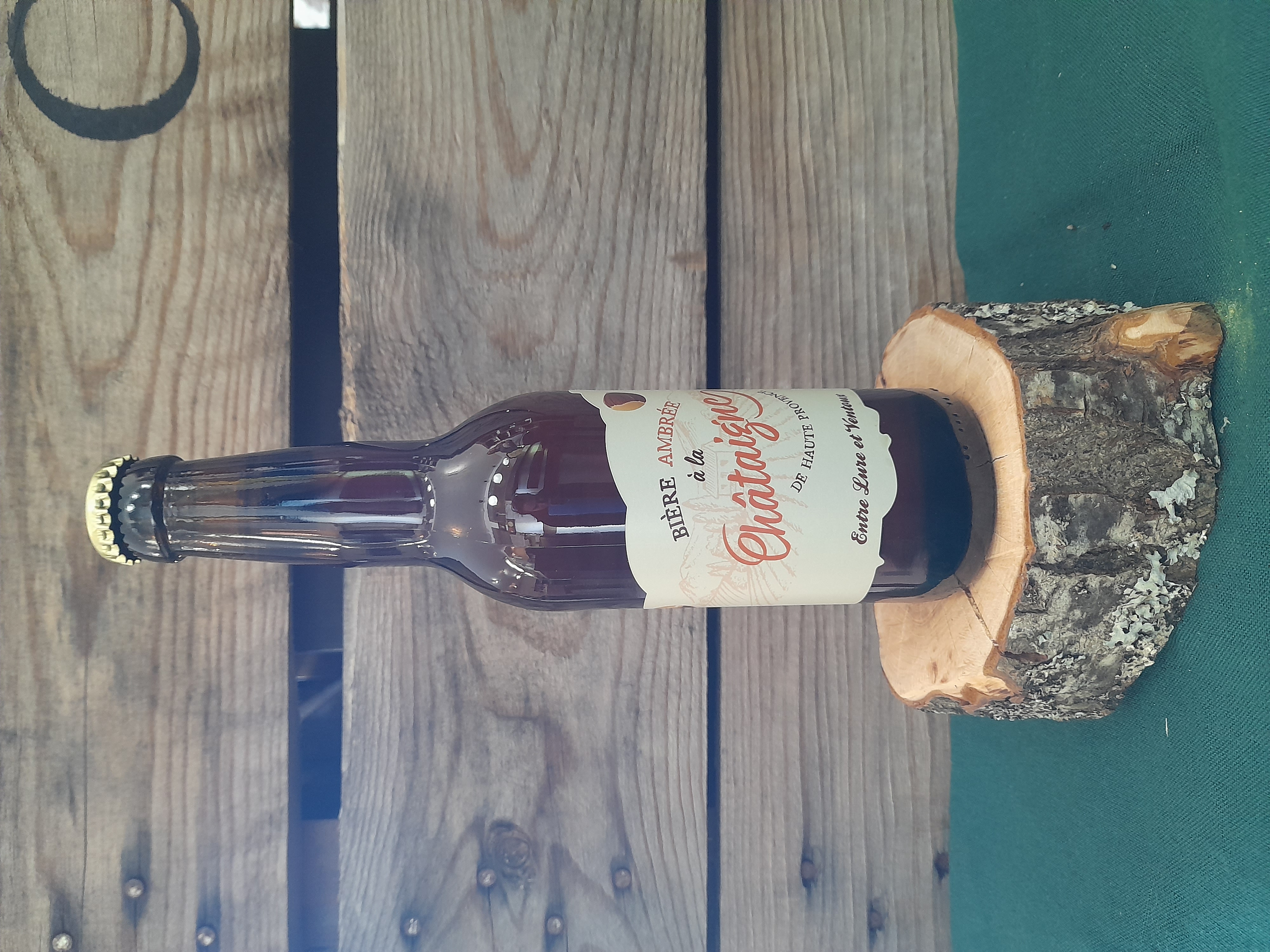 Bière ambrée à la chataigne