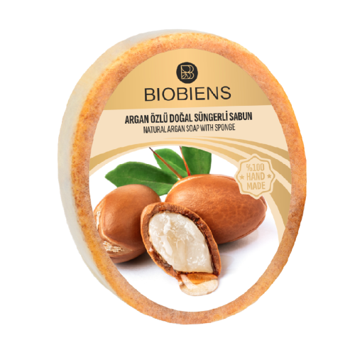 Argan Özlü Doğal Süngerli Sabun